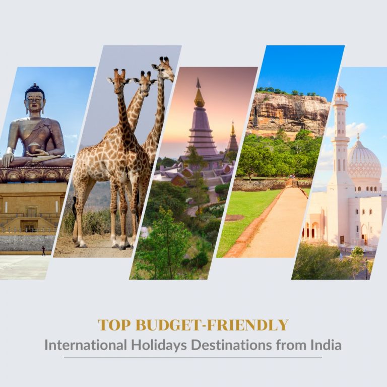 nearest international tourist destinations from india